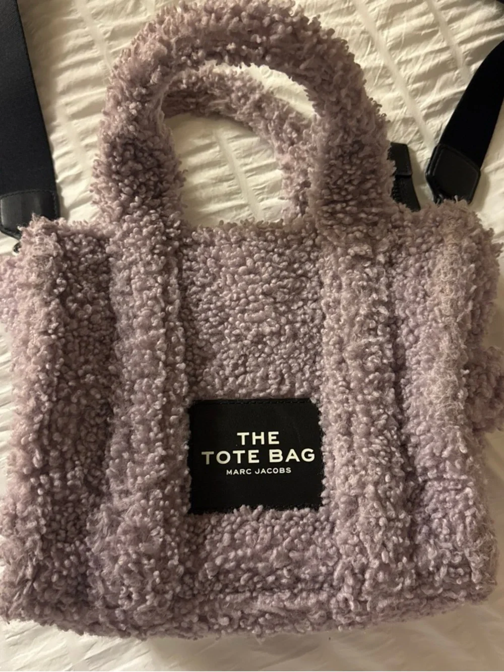 Marc Jacobs Plush Lavender Sherpa Tote